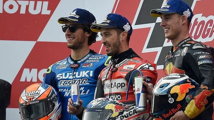 Akex Rins, Andrea Dovizioso und Pol Espargaro