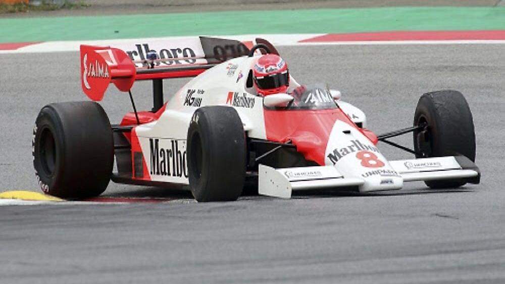 Auch Niki Lauda stieg nochmals ins Cockpit