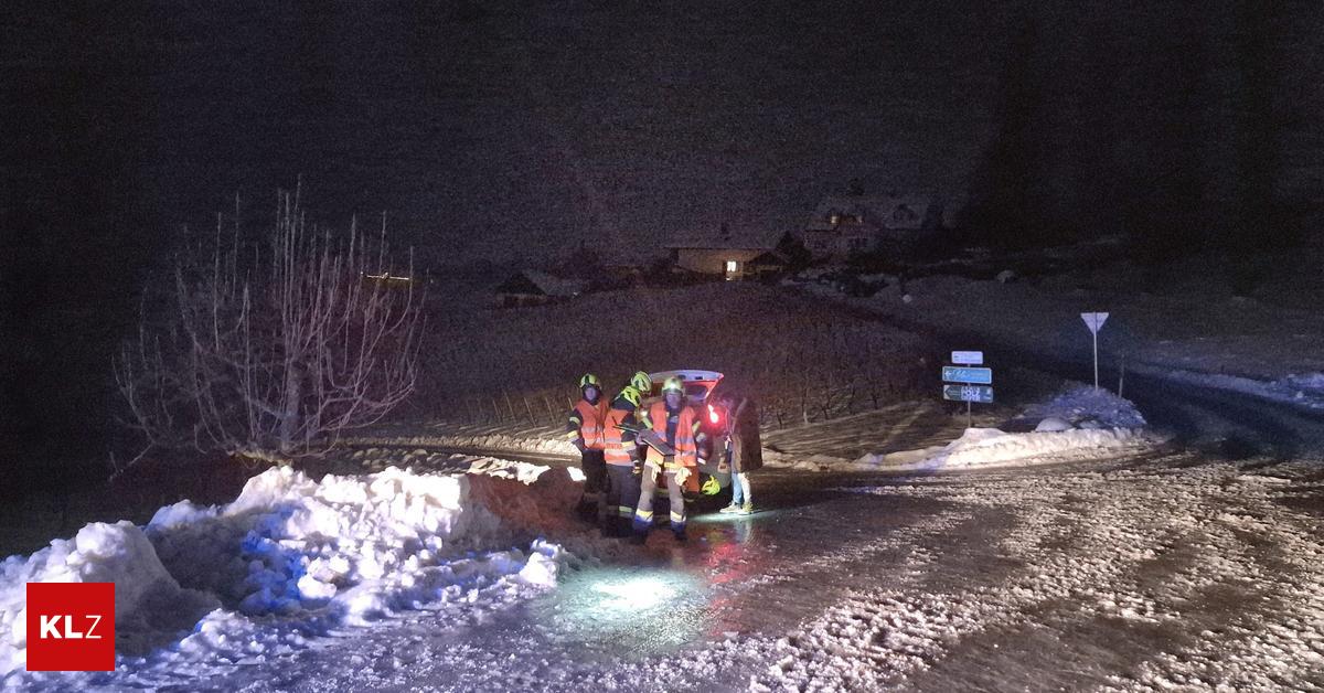 Hochgra-nitzberg-Glatteis-f-hrt-zu-ersten-Unf-llen-Feuerwehr-barg-Autolenker