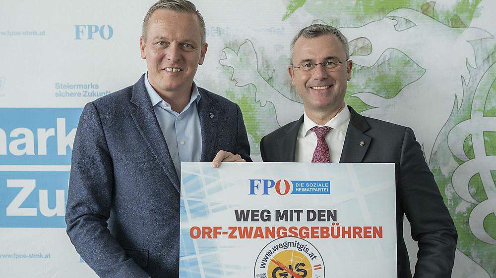 Mario Kunasek mit FPÖ-Bundesparteiobmann Norbert Hofer