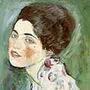 Verschand am 18. Februar 1997 aus der Galerie Ricci Oddi in Piacenza: Frauenporträt (Ausschnitt) von Gustav Klimt
