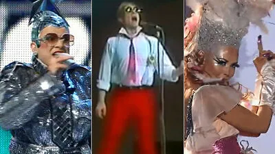 Von links: Verka Serduchka, Jahn Teigen und Silvia Night