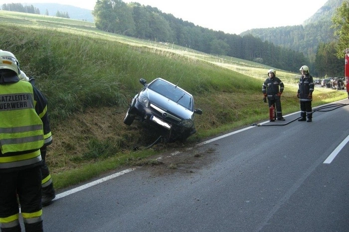 Das vermeintliche "Feuer" war verdampfte Kühlflüssigkeit. 