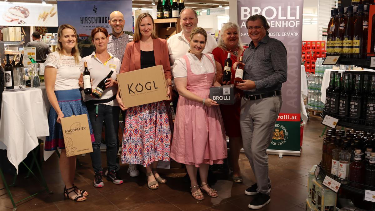 Südsteirische Winzerinnen präsentierten sich bei Billa Plus in Leibnitz