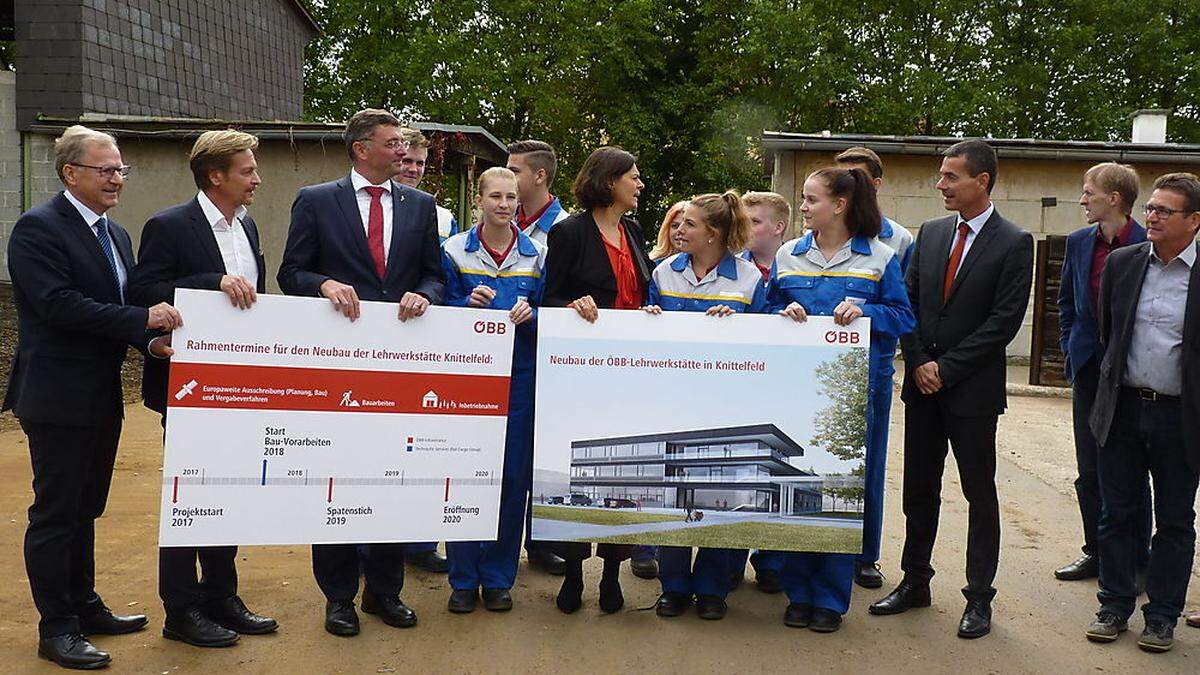 Mit Pomp, Trara und Prominenz wurde gestern der Baustart für die neue ÖBB-Lehrwerkstätte Knittelfeld angekündigt