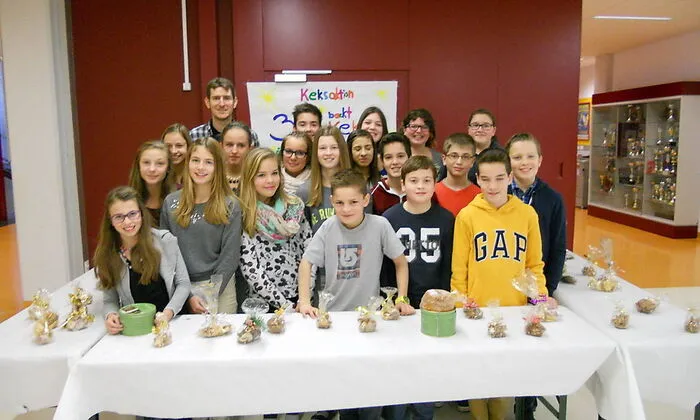 Die Schüler der 3d-Klasse des St. Veiter Gymnasiums