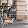 Sorgte für Gesprächsstoff in der Stadt: Jener Obdachlose, der sich einen Schlafplatz eingerichtet hatte
