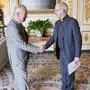 Erst mit 37 Jahren ließ sich  Justin Welby zum Priester weihen. Hier im Bild mit König Charles 