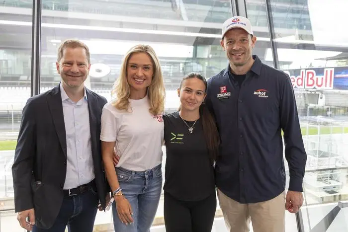 Georg Wawer (win2day), Corinna Kamper-Campisi, Ivonn Simeonova und Alexander
Wurz