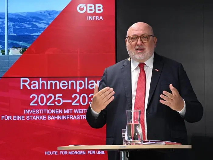 ABD0019_20250605 - WIEN - ÖSTERREICH: ÖBB-Vorstandsvorsitzender Andreas Matthä am Donnerstag, 5. Juni 2025, anl. der PK des Verkehrsministeriums, ÖBB 