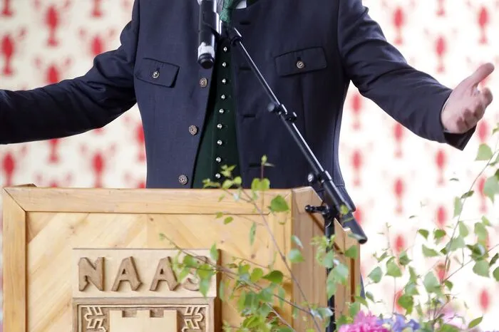 Landeshauptmann Christopher Drexler war bei der Eröffnung "kribbel-krabbel-fröhlich" und "zippel-zappel-aufgeregt", wie er selbst sagte, und Bezug auf ein Kinderlied nahm.
