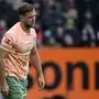 Bremen's German forward Niclas Fuellkrug reacts during the German first division Bundesliga football match between FC Augsburg and Werder Bremen in Augsburg, southern Germany, on March 4, 2023. (Photo by Christof STACHE / AFP)