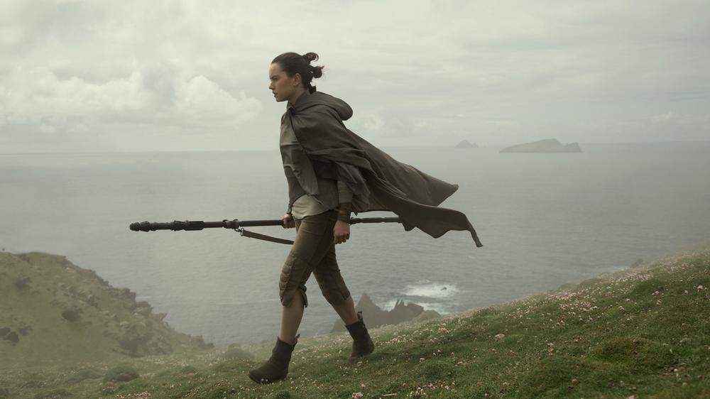 Die britische Darstellerin Daisy Ridley in der Rolle der Rey.