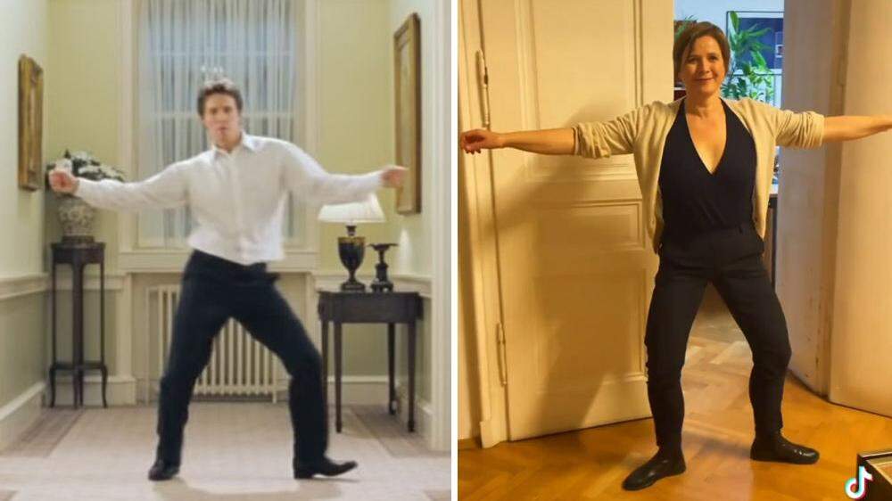 Was Premierminister Hugh Grant kann, kann die Grazer Vizebürgermeisterin schon längst: Tanzen durch die heiligen Hallen