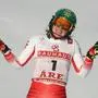 ABD0145_20190216 - AARE - SCHWEDEN: Katharina Liensberger (AUT) am Samstag, 16. Februar 2019, anlsslich des 2. Durchgangs im Slalom der Damen im Rahmen der alpinen Ski-Weltmeisterschaft in Aare, Schweden. - FOTO: APA/EXPA/JOHANN GRODER