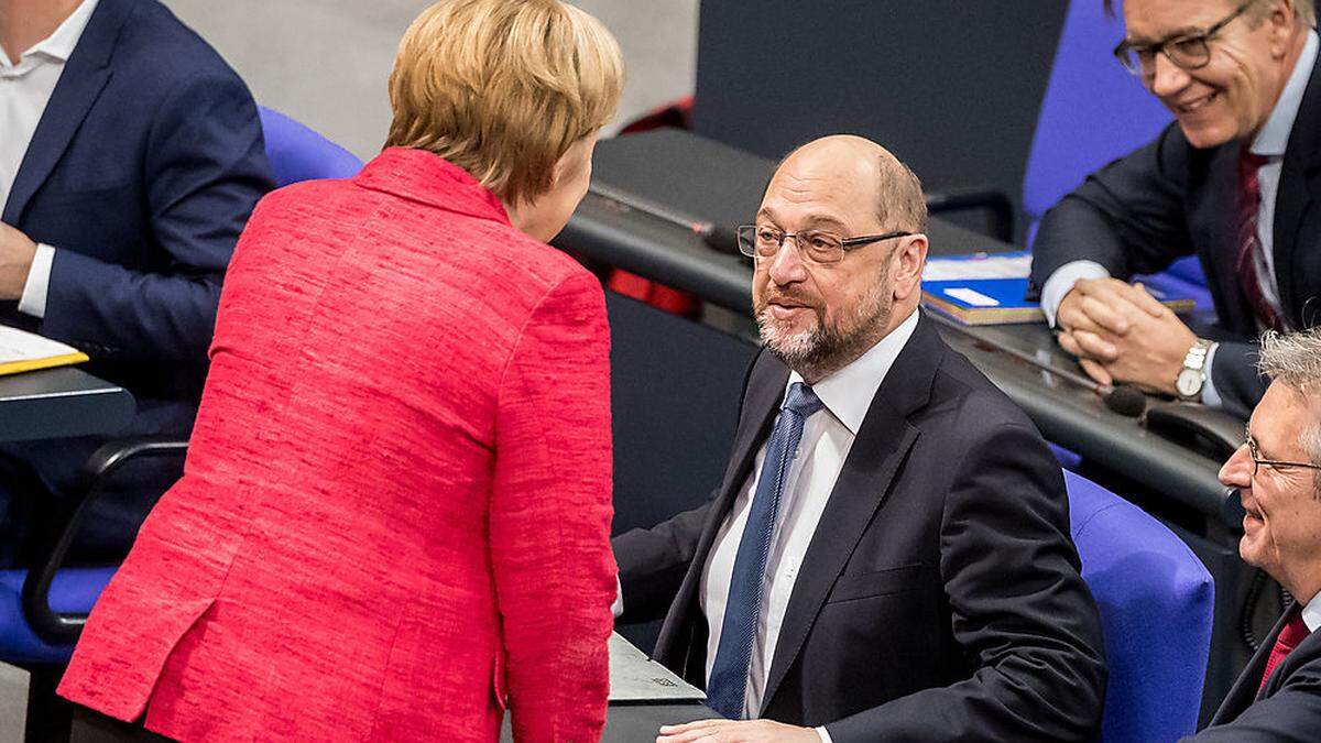 Merkel und Schulz