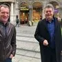 Werner Kogler mit Werner Kogler in der Grazer Herrengasse