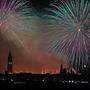 Das Feuerwerk 2023 beim Festa del Redentore in Venedig begeisterte die Zuseher