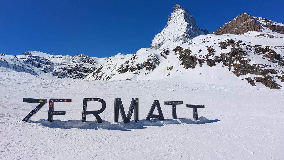 Am Mittwoch war das Wetter noch fabelhaft, heute schneit es auf dem Matterhorn