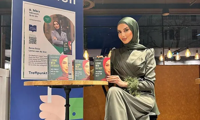 Baraa Bolat bei ihrer Buchpräsentation in Wien