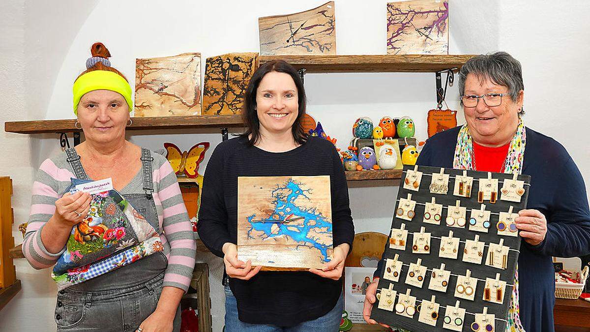 Christine Müller, Sandra Vogl und Astrid Lax eröffnen am 7. März „Allerhandwerk“ in Gmünd