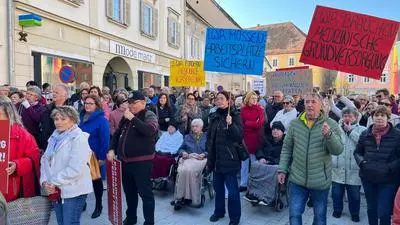 In Bad Radkersburg gab es geharnischten Protest gegen die Pläne, die Orthopädie nach Deutschlandsberg zu verlegen