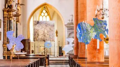 Die Kunstinstallation ist noch bis Karfreitag zu sehen