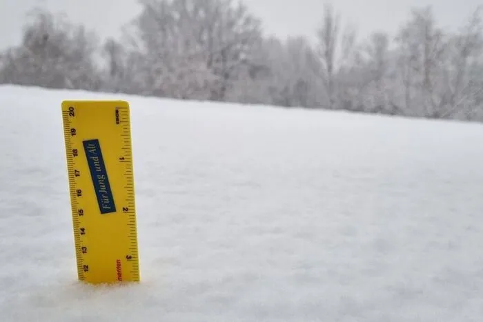 In Graz-Andritz gab es bis in der Früh knapp 12 cm Neuschneezuwachs