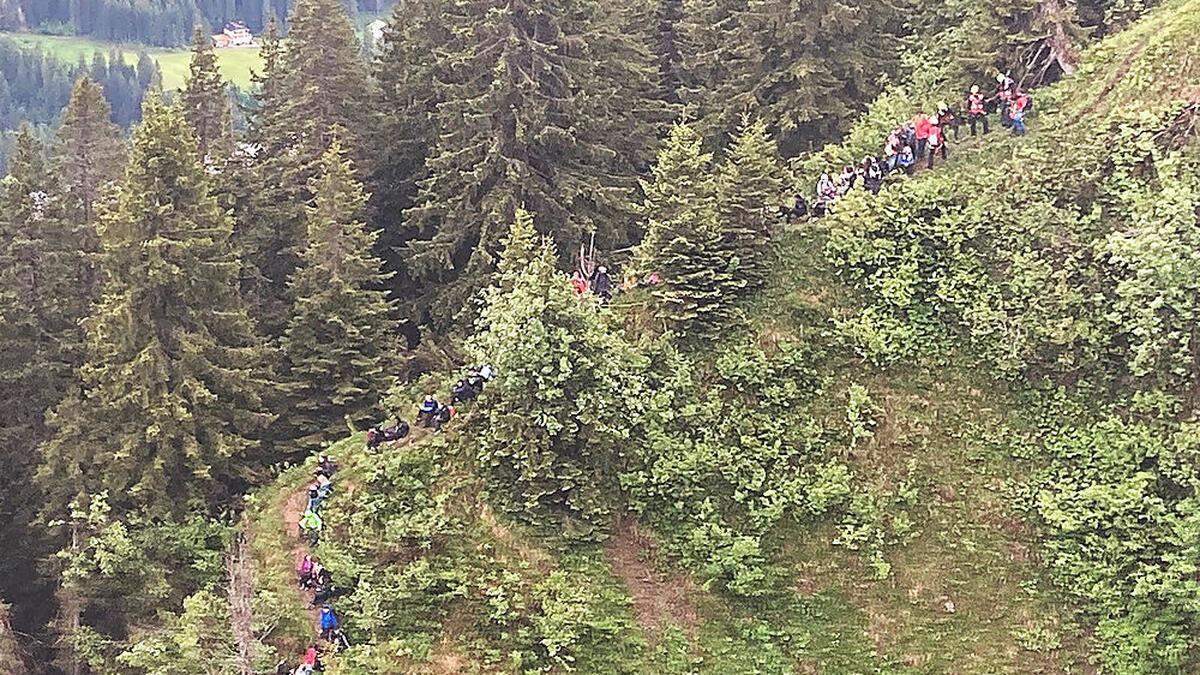 Die Schülergruppe saß im Juni des Vorjahres auf dem Berg fest