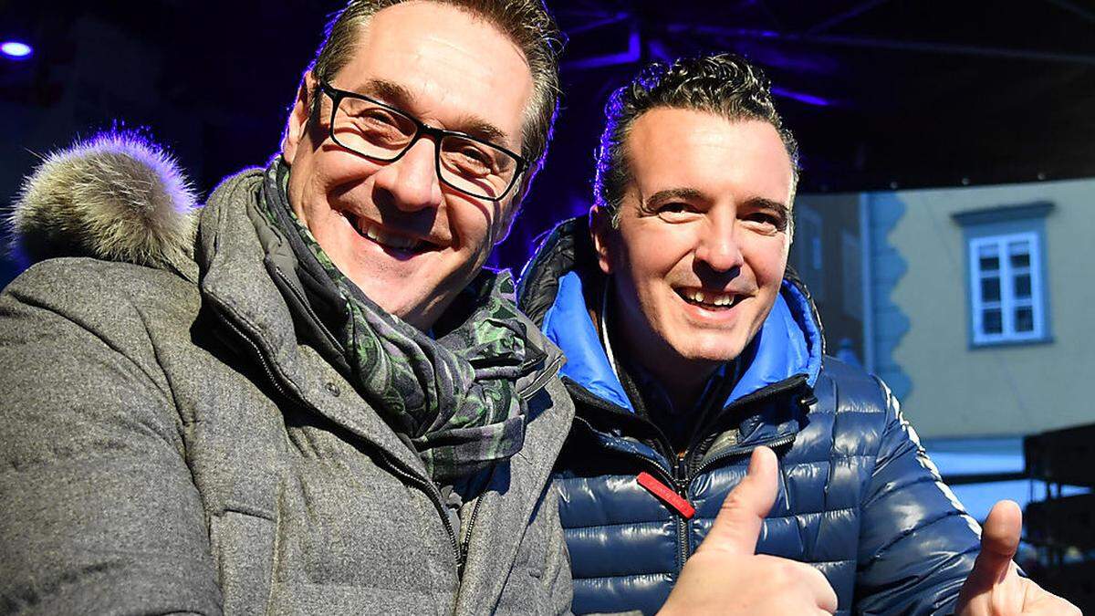 Heinz-Christian Strache und Gernot Darmann