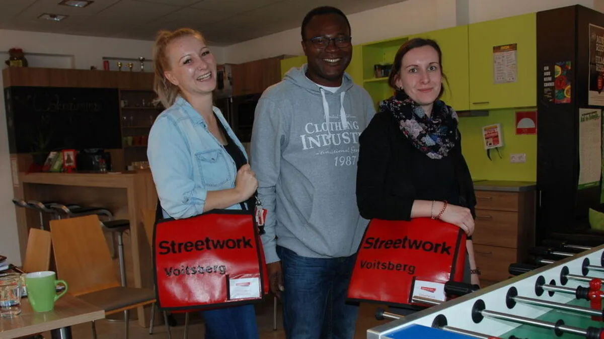 Birgit Pfeifer, John Ankomah und Julia Steiner sind im Bezirk Voitsberg unterwegs