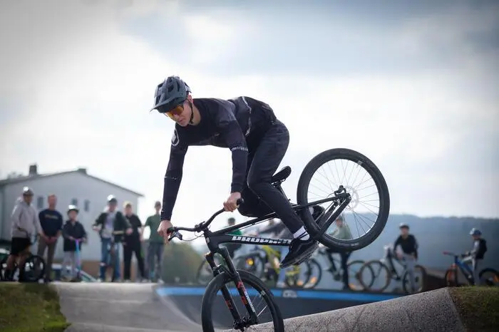 Als einer der ersten konnte Junior-Downhill-Staatsmeister Sebastian Weinhandl überprüfen, wie viel Spaß die Strecke macht