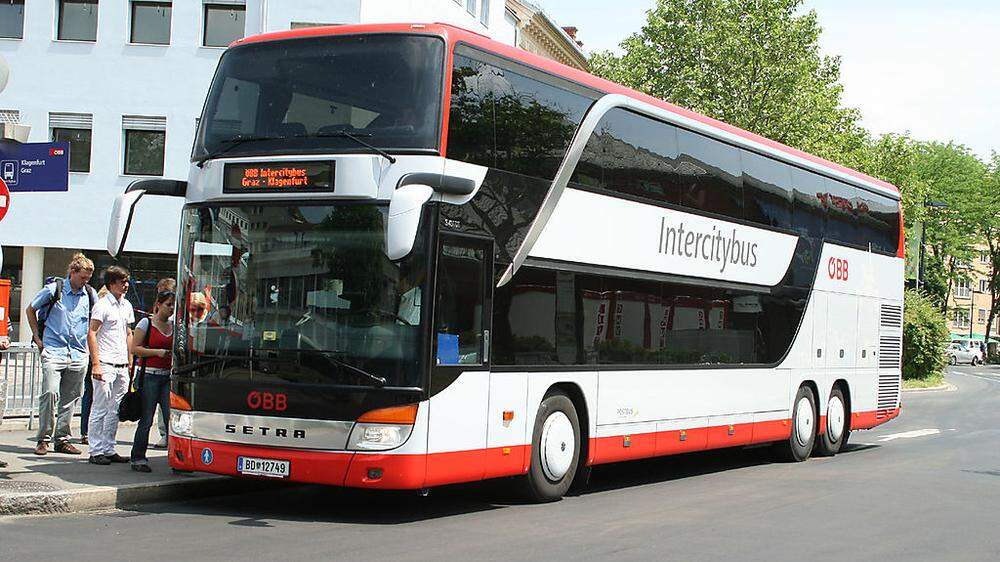 Zwischen Graz und Klagenfurt pendeln IC-Busse