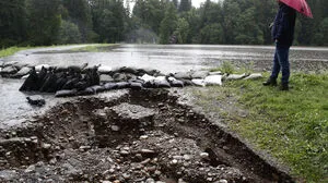 In Viktring drohten mehrere Dämme zu brechen