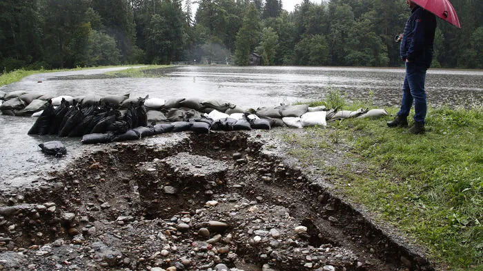 In Viktring drohten mehrere Dämme zu brechen