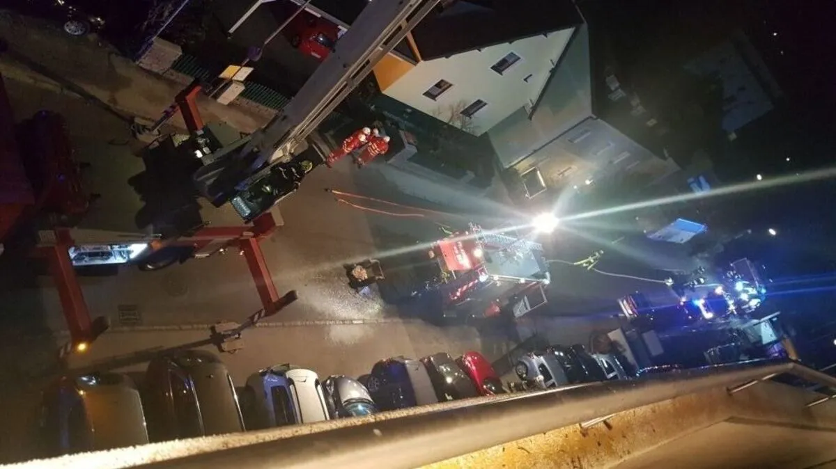 Einsatz in Vöcklabruck nach Wohnungsbrand