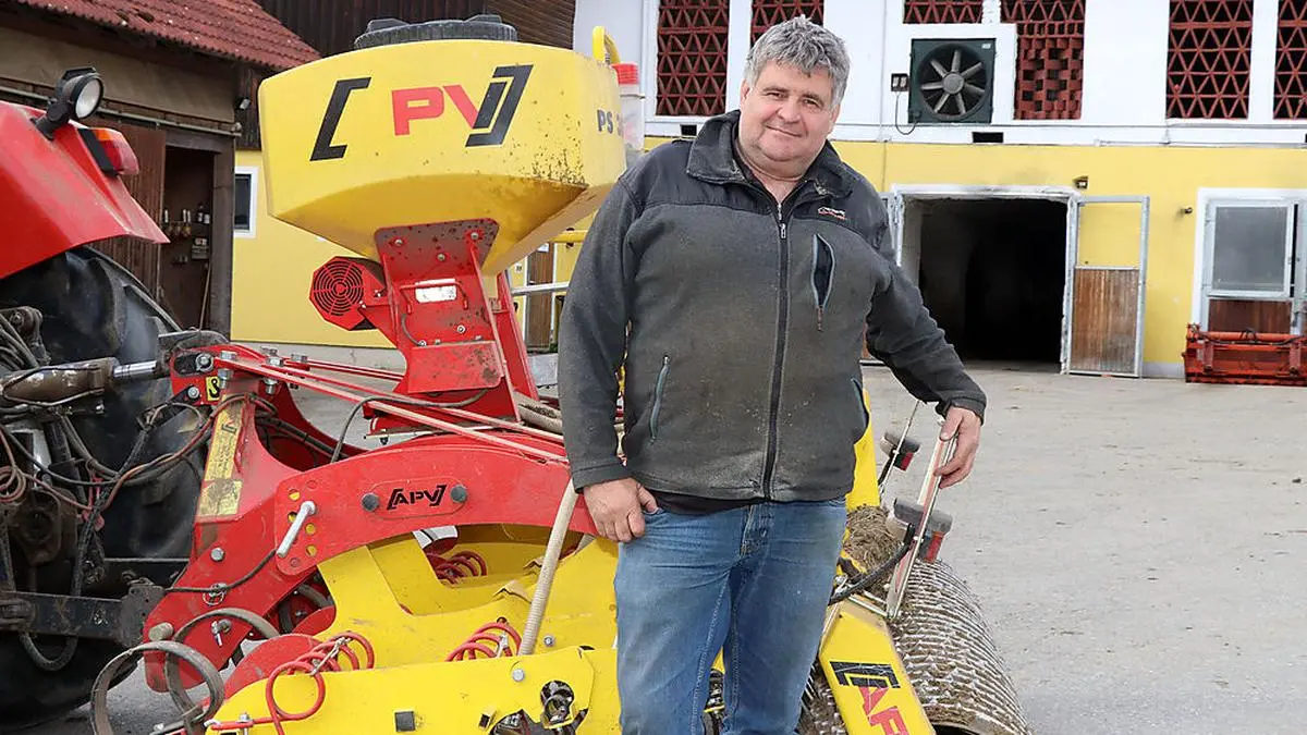 Bei Elmar Scharfegger aus Kallitsch bei Feldkirchen wird die Maisaussaat heuer später stattfinden