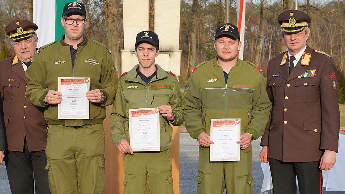 Die stolzen Sieger des Feuerwehrfunkleistungsbewerbes