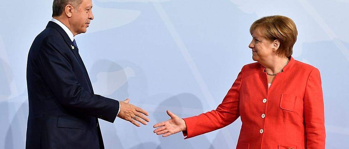 Merkel und Erdogan hier bei einer Begegnung 2017