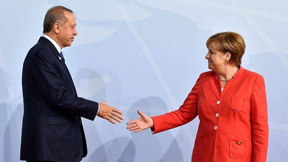 Merkel und Erdogan hier bei einer Begegnung 2017