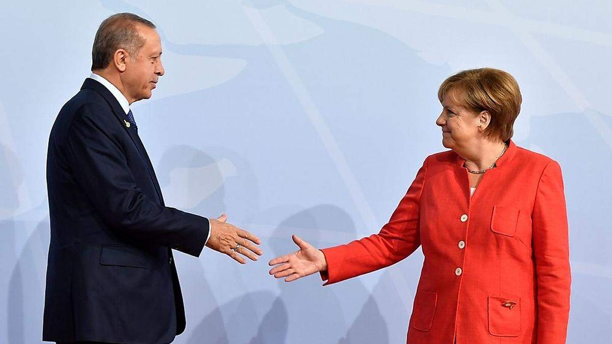 Merkel und Erdogan hier bei einer Begegnung 2017