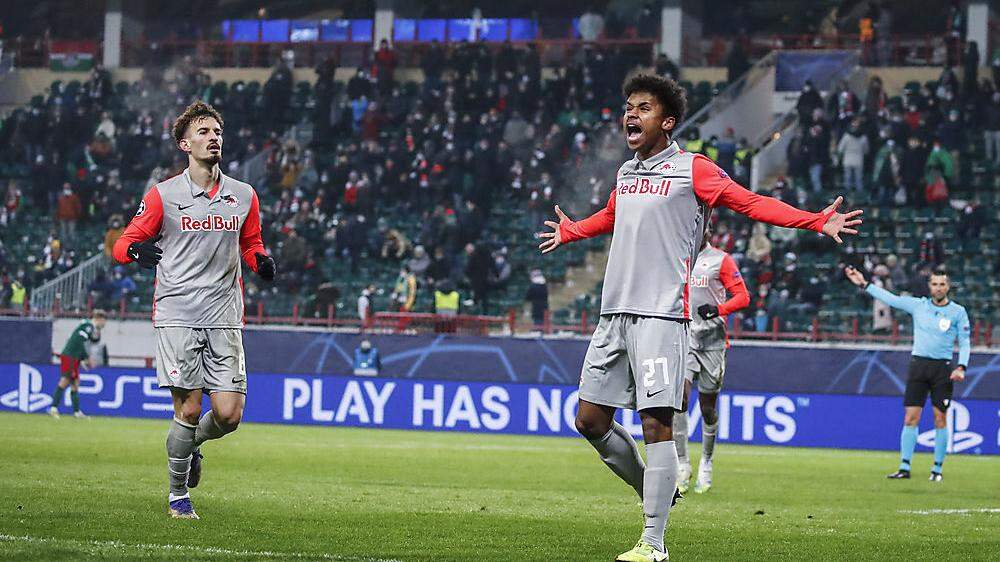 Zwie Bayern in Salzburg: Mergim Berisha (links) und Karim Adeyemi