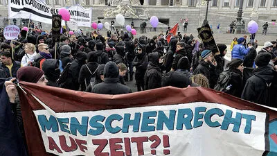 Kundgebung in Wien: Man fürchtet um das Menschenrecht auf Asyl