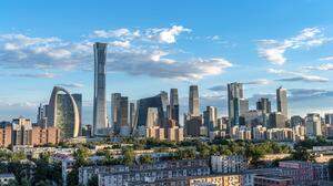 China leidet (auch) unter einer Immobilienkrise. Im Bild der Beijing CBD International Trade Complex 