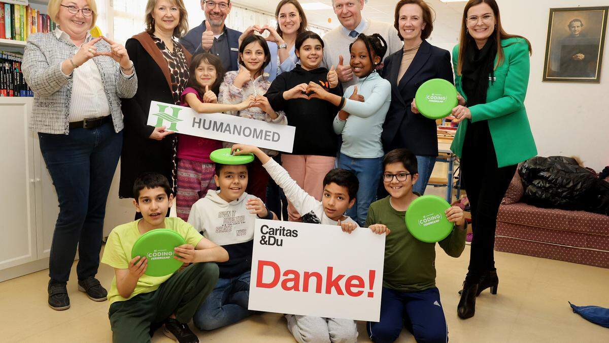 Die Humanomed Gruppe unterstützt die Lerncafés in Klagenfurt, St. Veit und Villach
