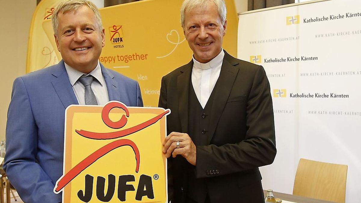Jufa-Chef Wendl und Generalvikar Guggenberger