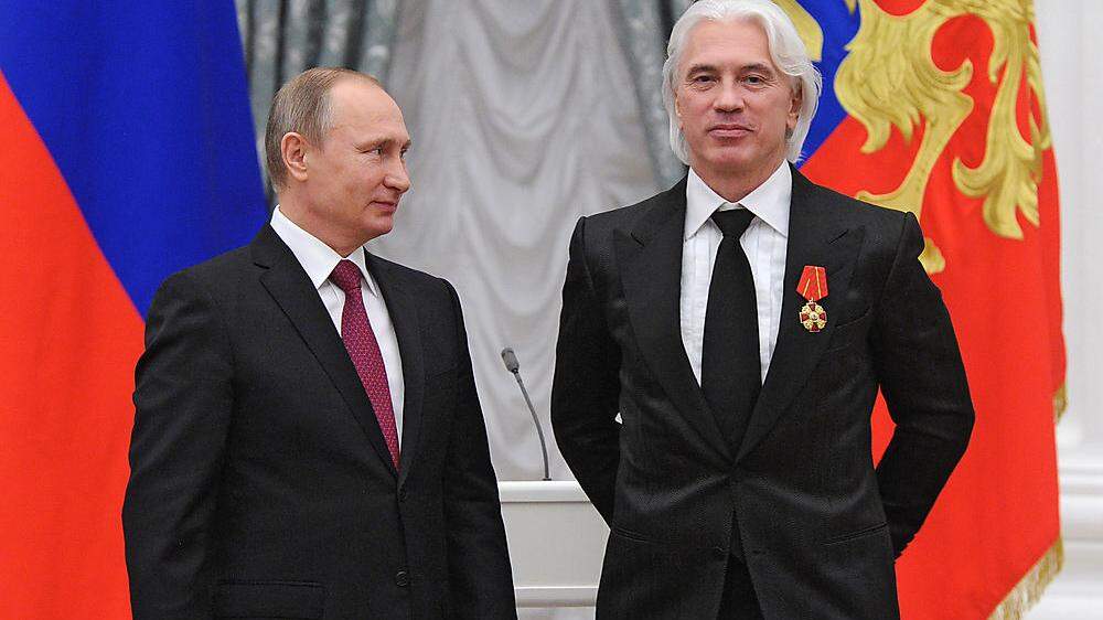 Dmitri Hvorostovsky mit Wladimir Putin 2015