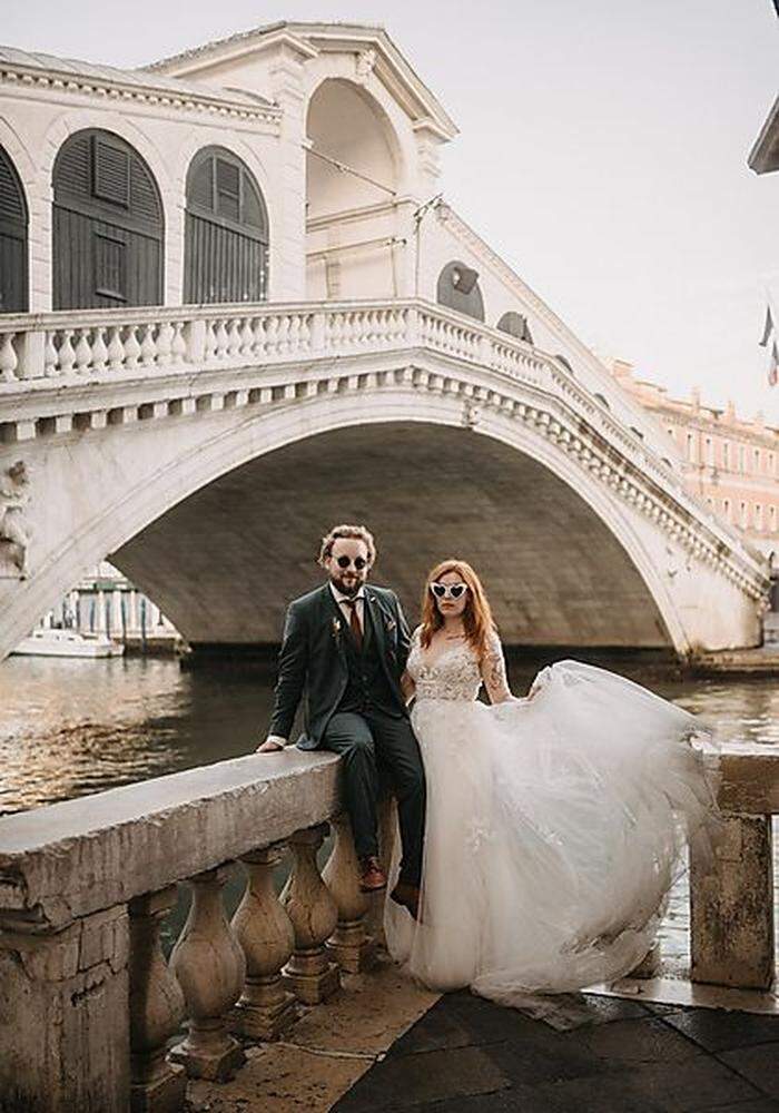 Das Brautpaar hatte ein After-Wedding-Shooting in Venedig 