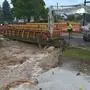 Unwettereinsatz bei einer Brücke in Ardning