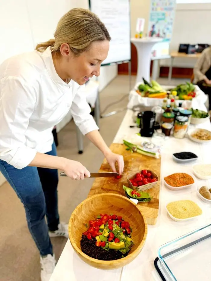 Kathrin Peczelt zeigte, worauf es beim Meal Prepping ankommt